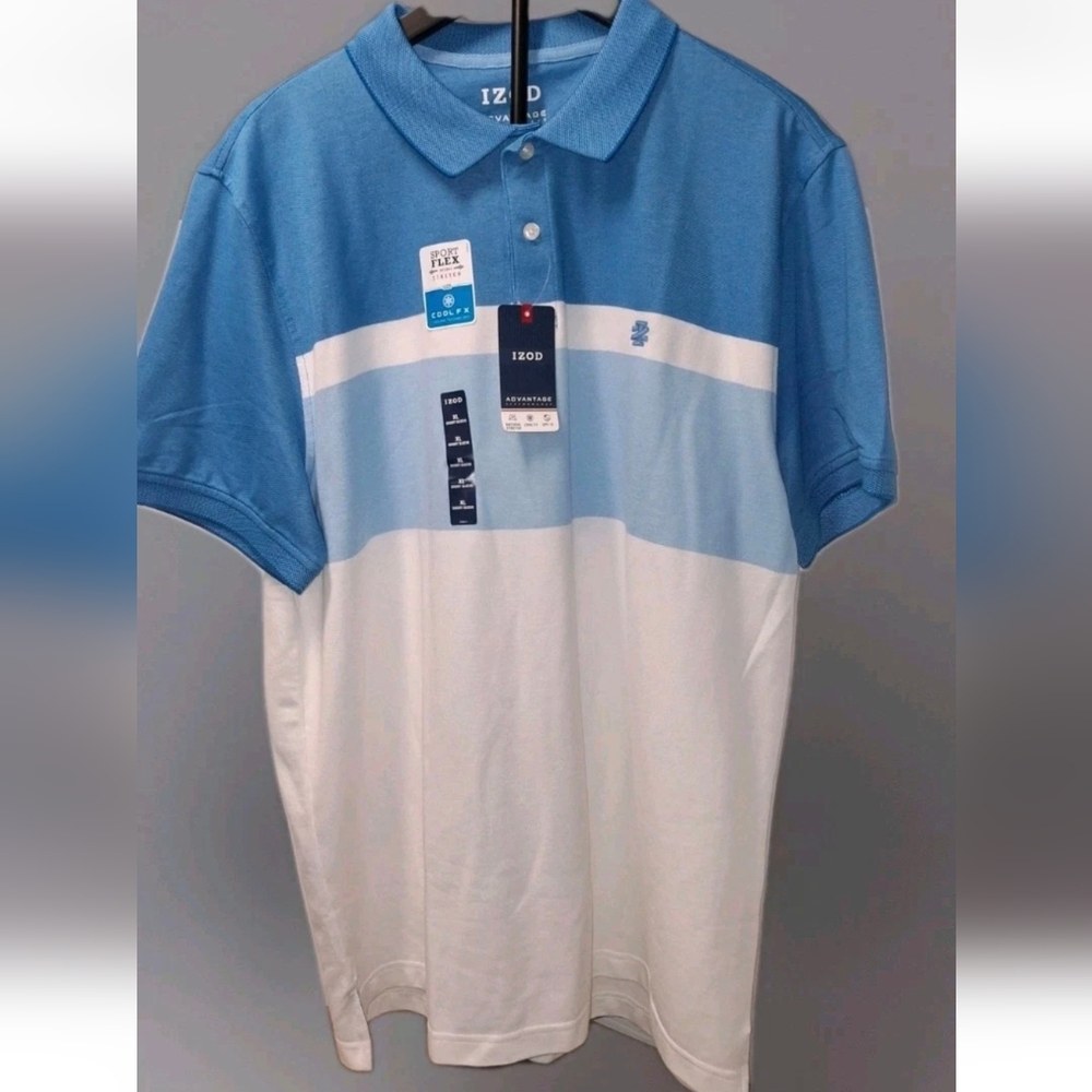 Izod Advantage Sports Flex Men's Polo Shirt Size XL NWT